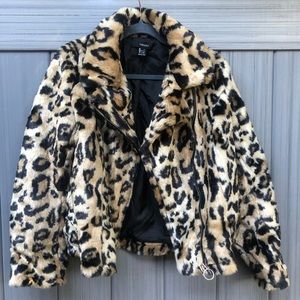 Leopard fur jacket